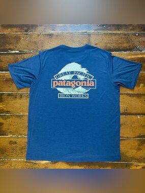 Patagonia Capilene T Shirt Great Pacific Iron Works Sun Protection Mens Large